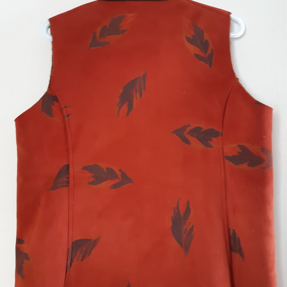 Ladies Lined Sueded Vest - Picture 2 of 4